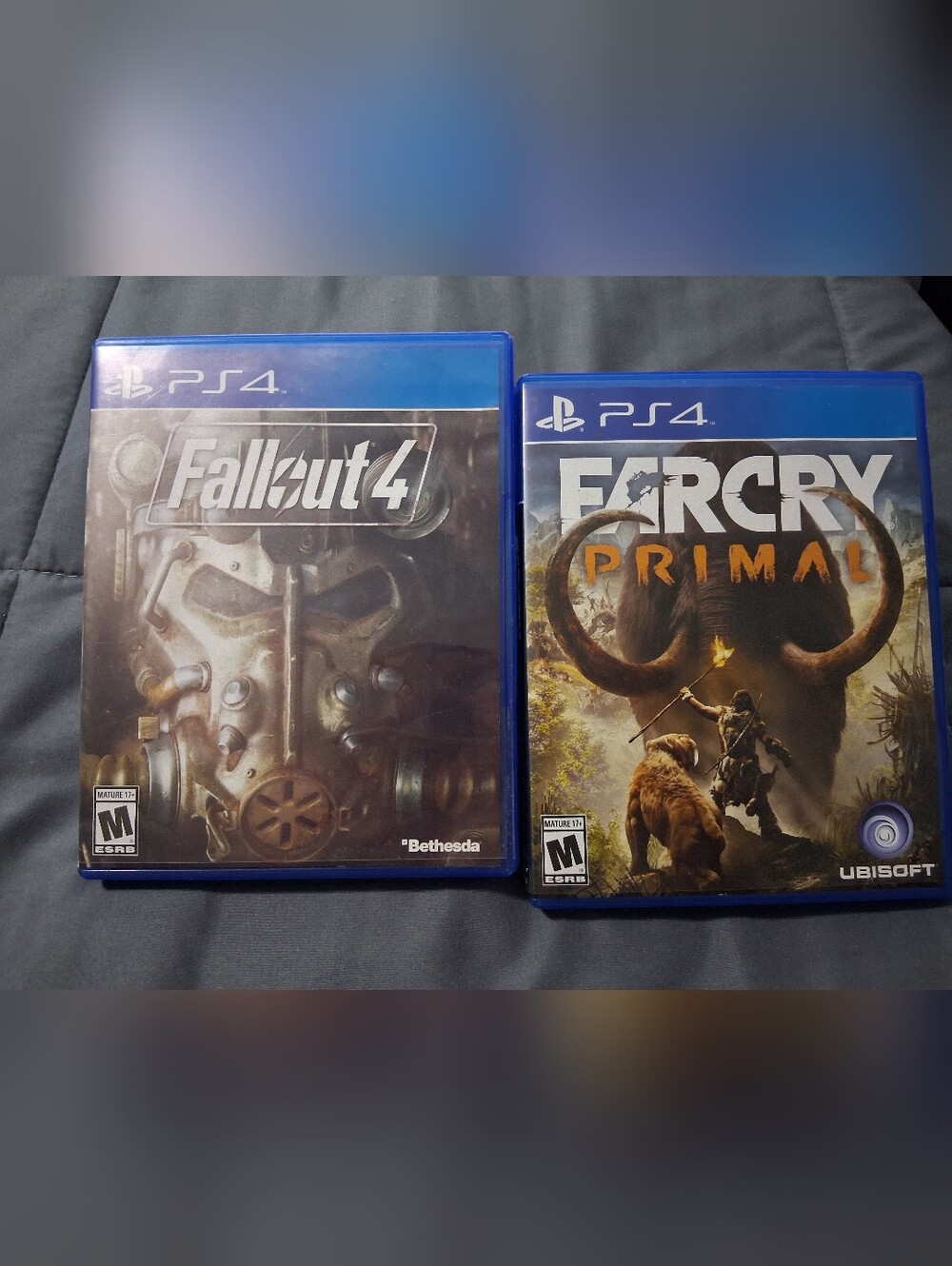Fallout 4 & Far Cry Primal PS4 Game Bundle Disc's Perfect Condition No Scratches